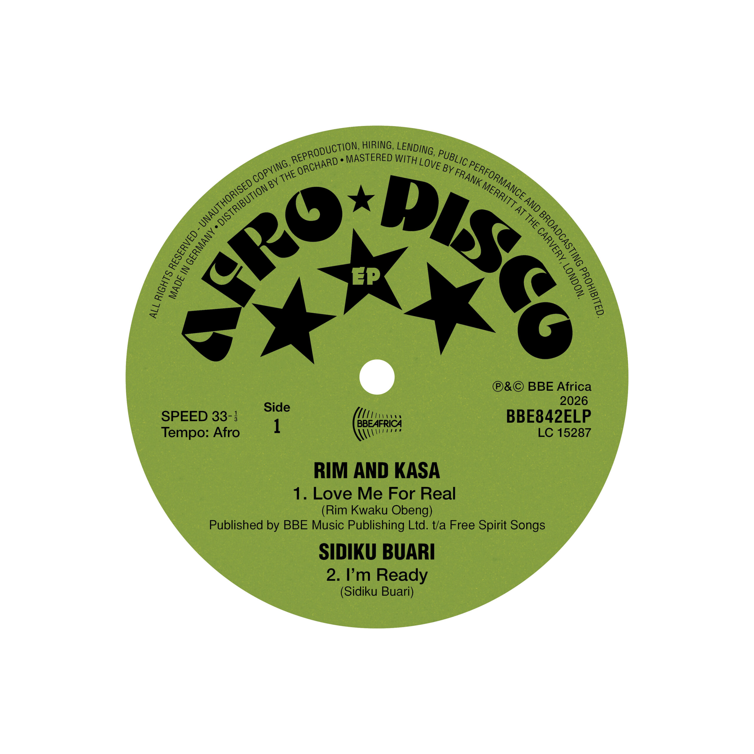 Afro Disco EP - BBE Music - Barely Breaking Even